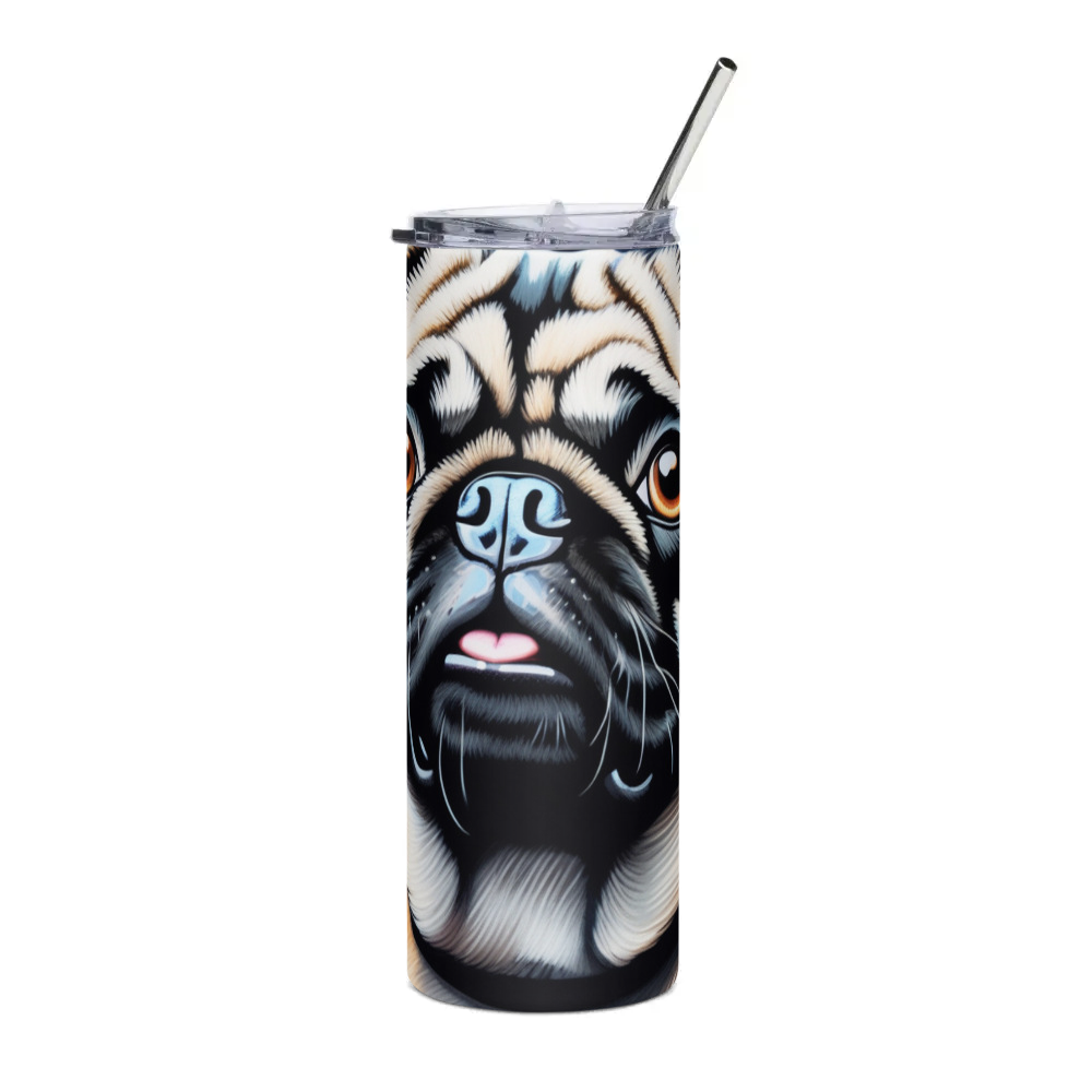 PugMug Custom Pug Stainless Steel Tumbler