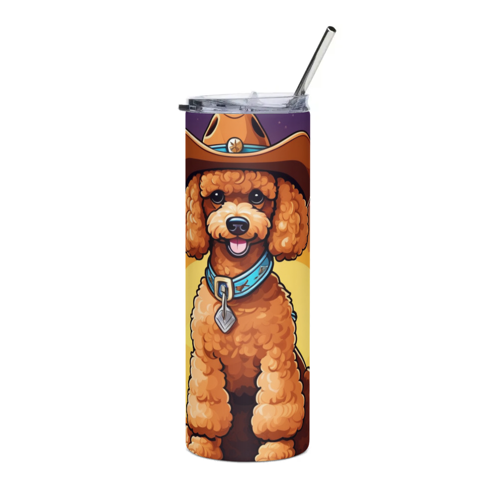 PugMug Custom Tan Poodle Stainless Steel Tumbler