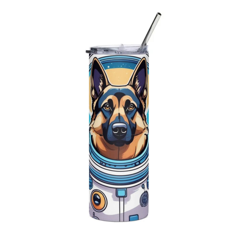 PugMug Custom German Shepherd Dog Stainless Steel Tumbler