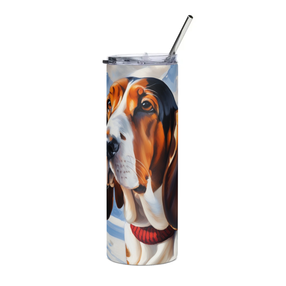 PugMug Custom Basset Hound Stainless Steel Tumbler