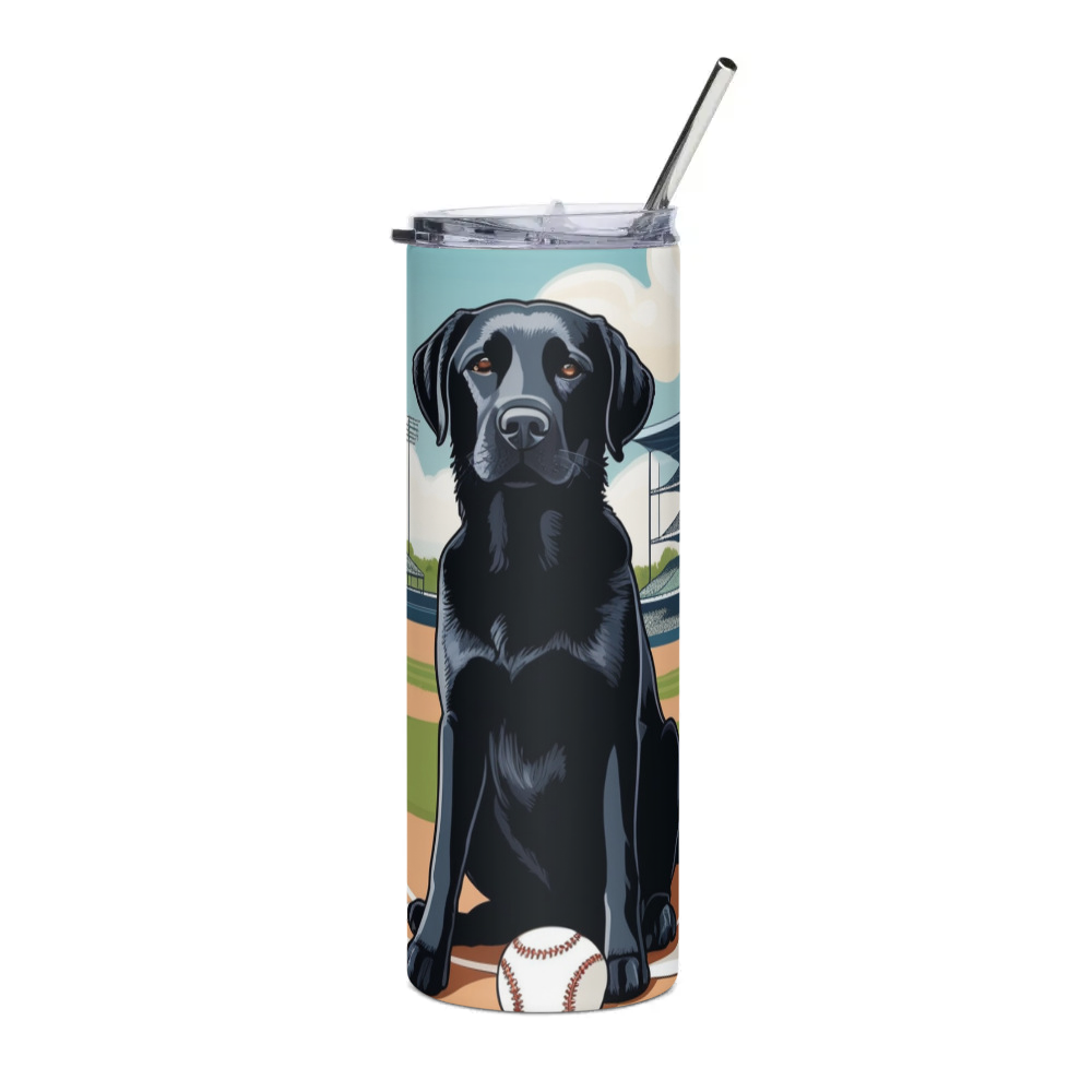 PugMug Custom Black Labrador Retriever Stainless Steel Tumbler