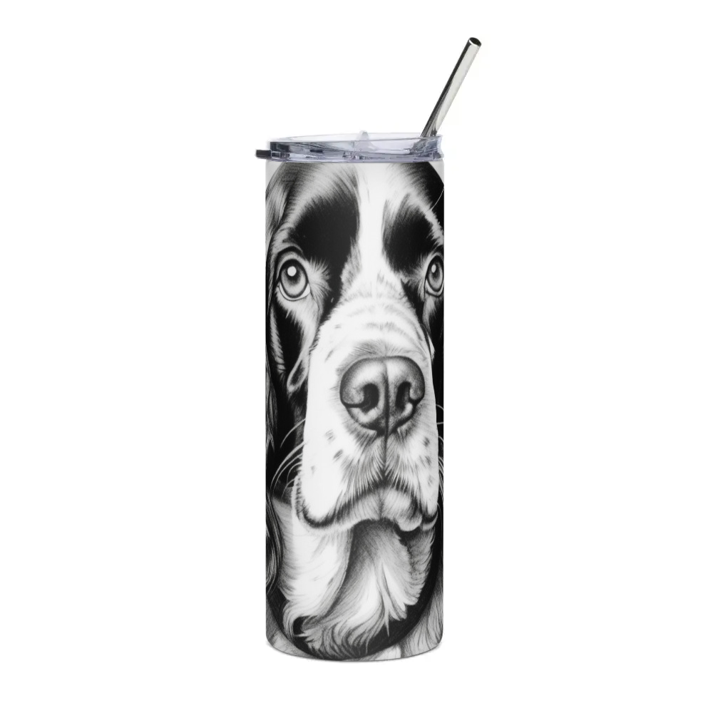 PugMug Custom English Springer Spaniel Stainless Steel Tumbler