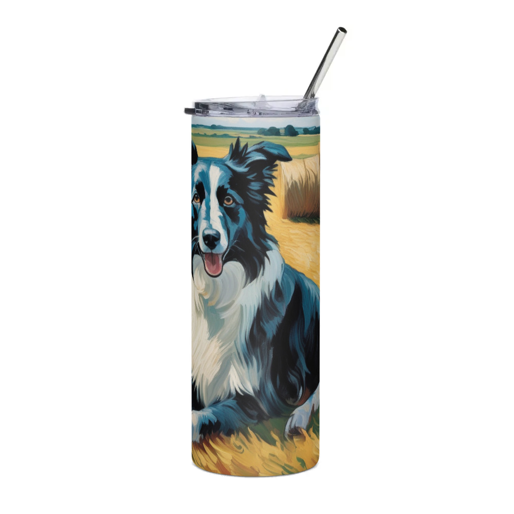 PugMug Custom Border Collie Stainless Steel Tumbler