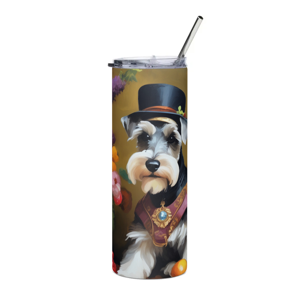 PugMug Custom Miniature Schnauzer Stainless Steel Tumbler
