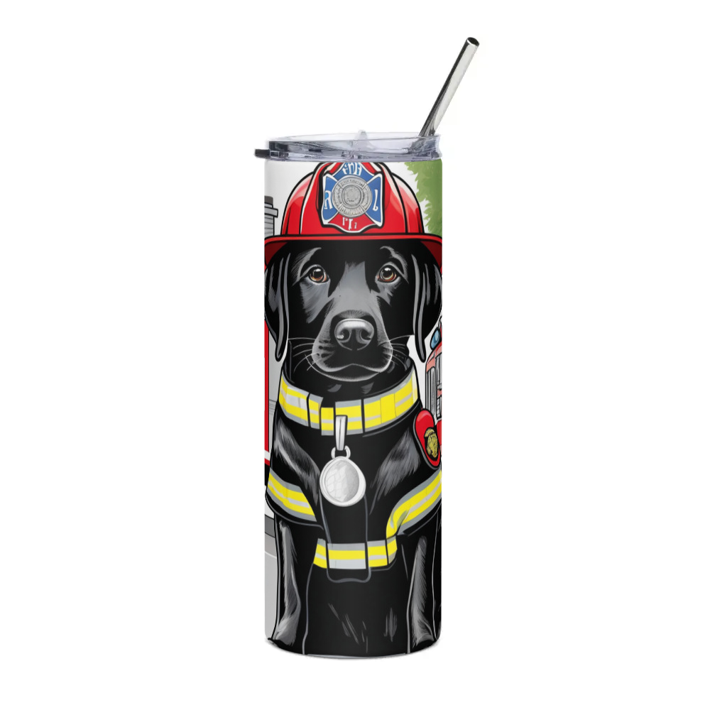 PugMug Custom Black Labrador Retriever Stainless Steel Tumbler