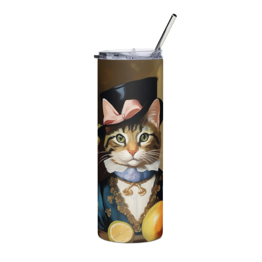 PugMug Custom Tabby Companion Cat Stainless Steel Tumbler