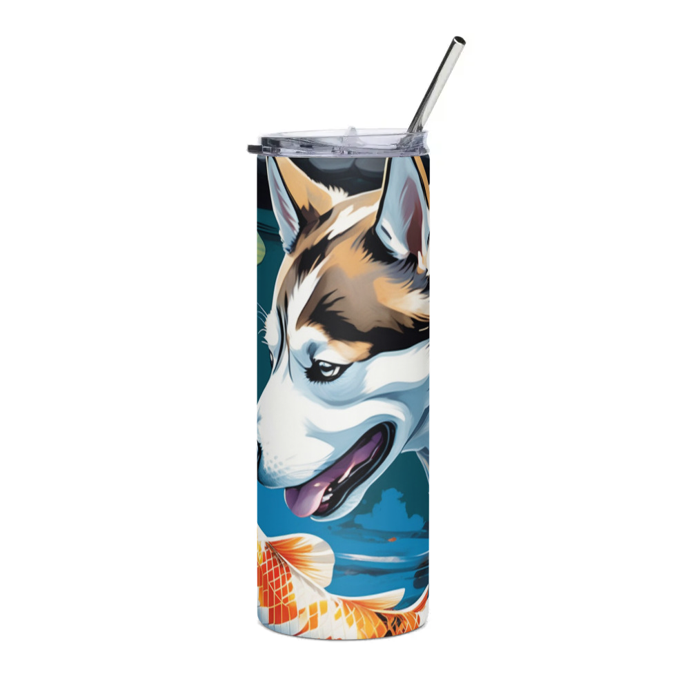 PugMug Custom Siberian Husky Stainless Steel Tumbler