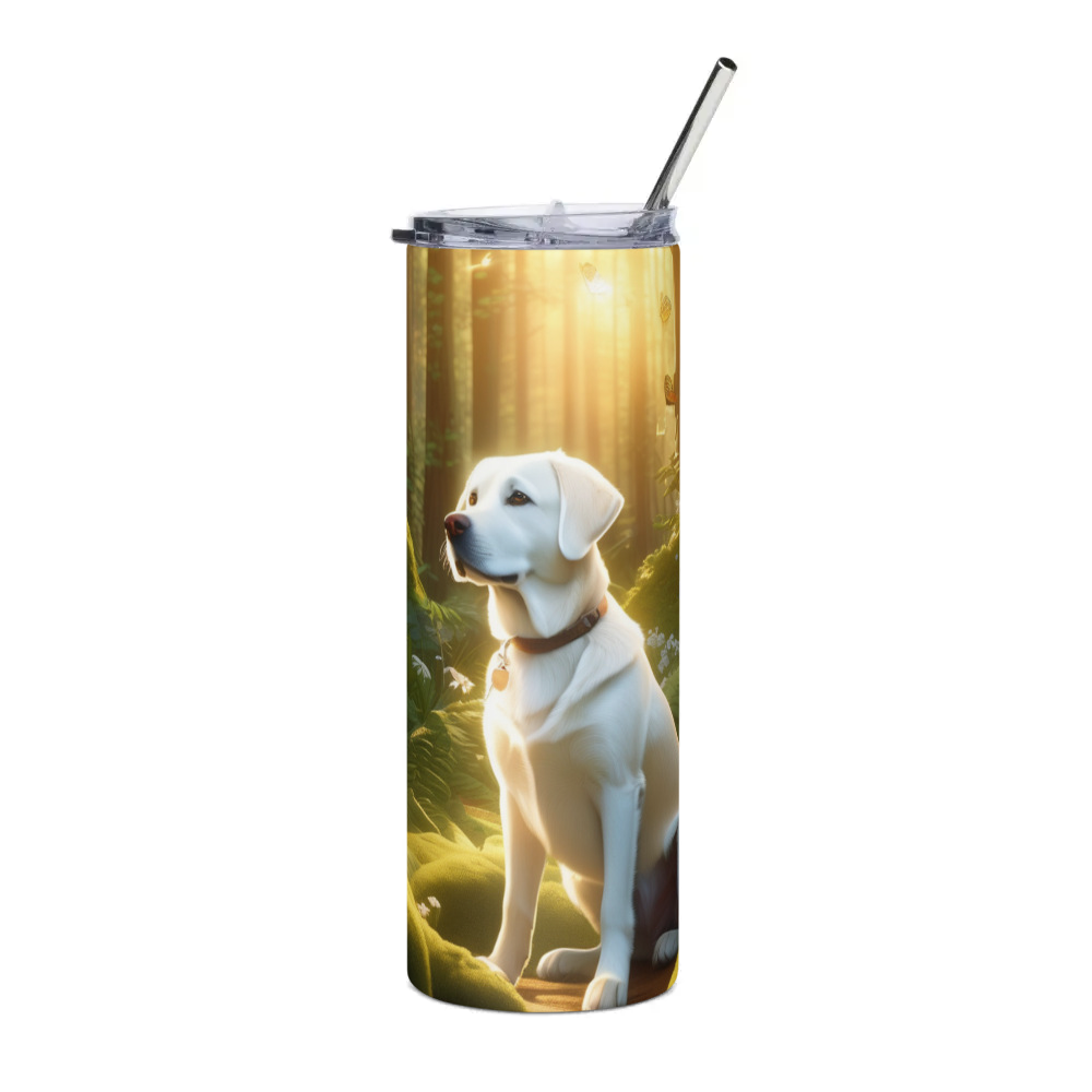 PugMug Custom White Labrador Retriever Stainless Steel Tumbler