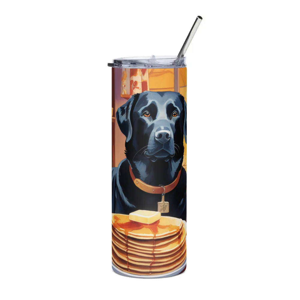 PugMug Custom Black Labrador Retriever Stainless Steel Tumbler