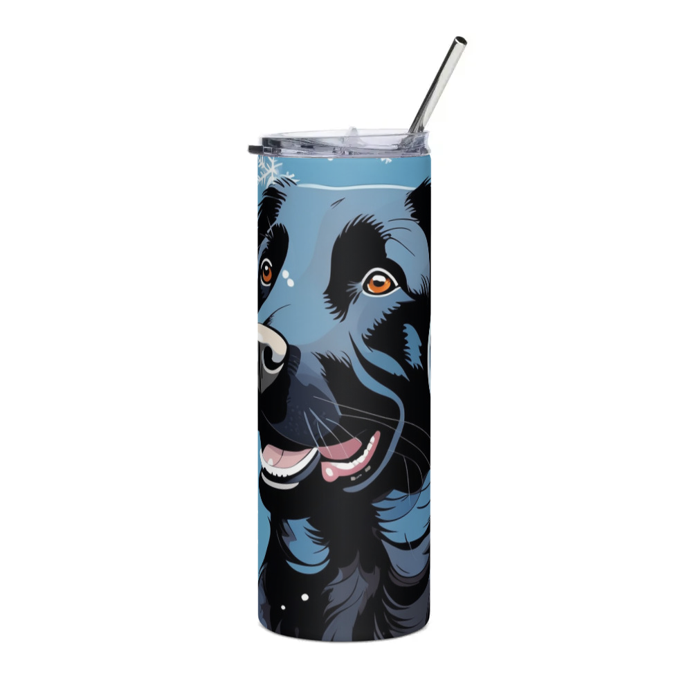PugMug Custom Black Labrador Retriever Stainless Steel Tumbler