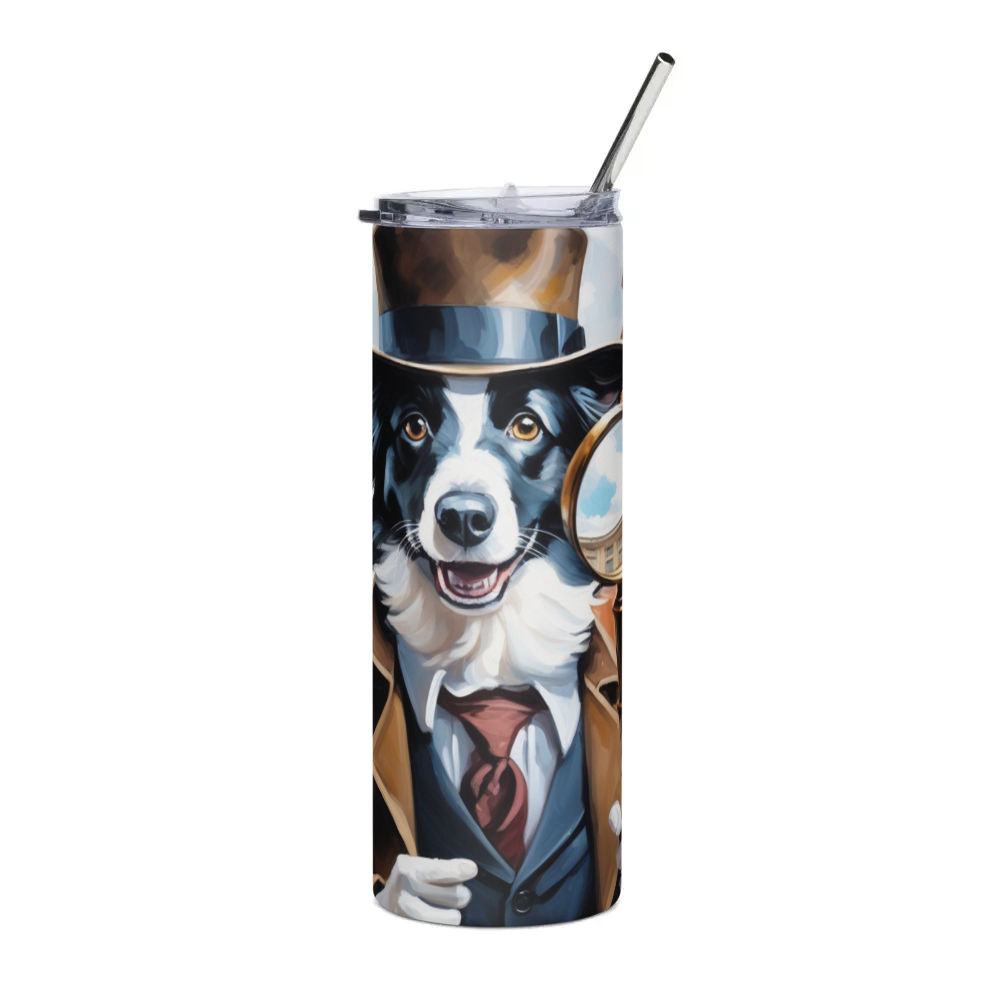 PugMug Custom Border Collie Stainless Steel Tumbler