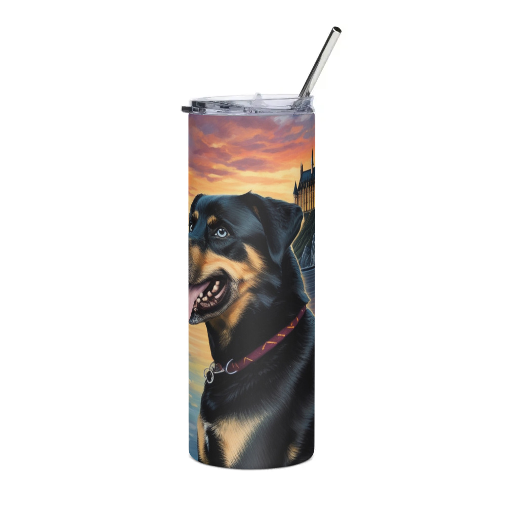 PugMug Custom Blue Stainless Steel Tumbler
