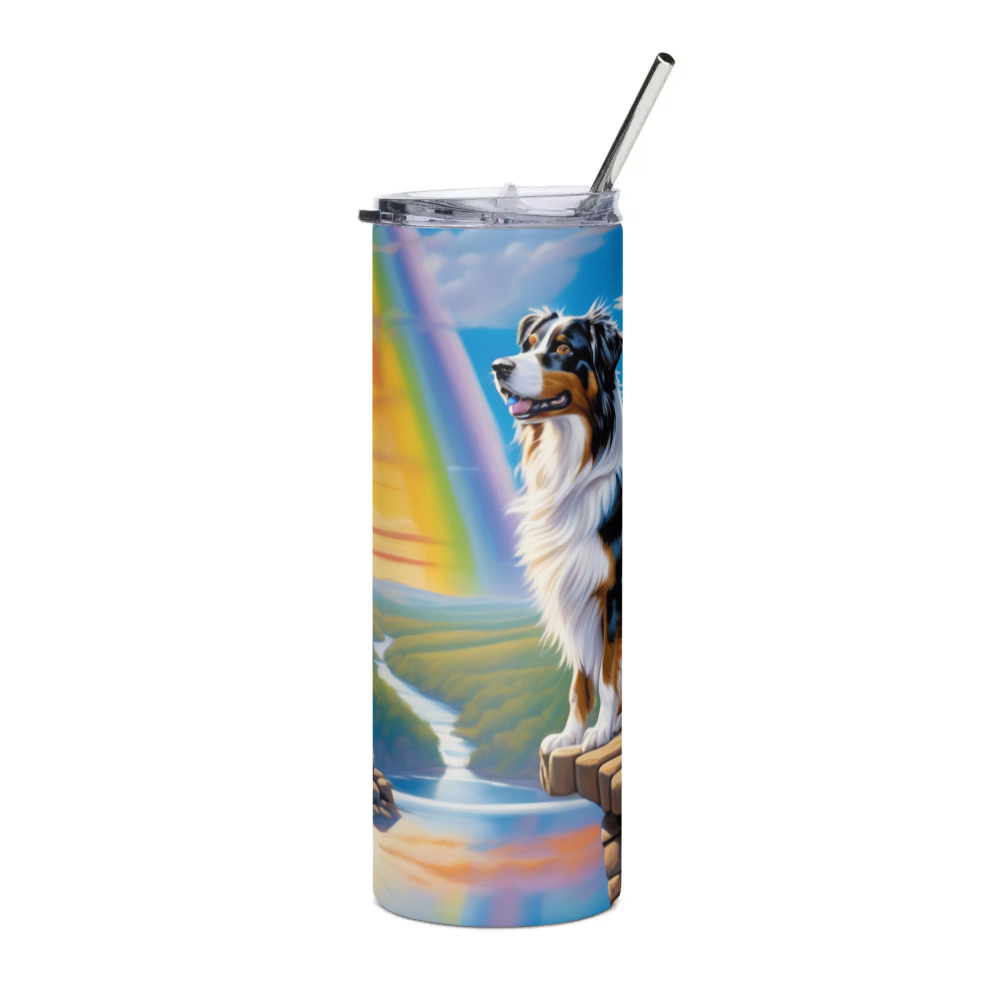 PugMug Custom Australian Shepherd Dog Stainless Steel Tumbler