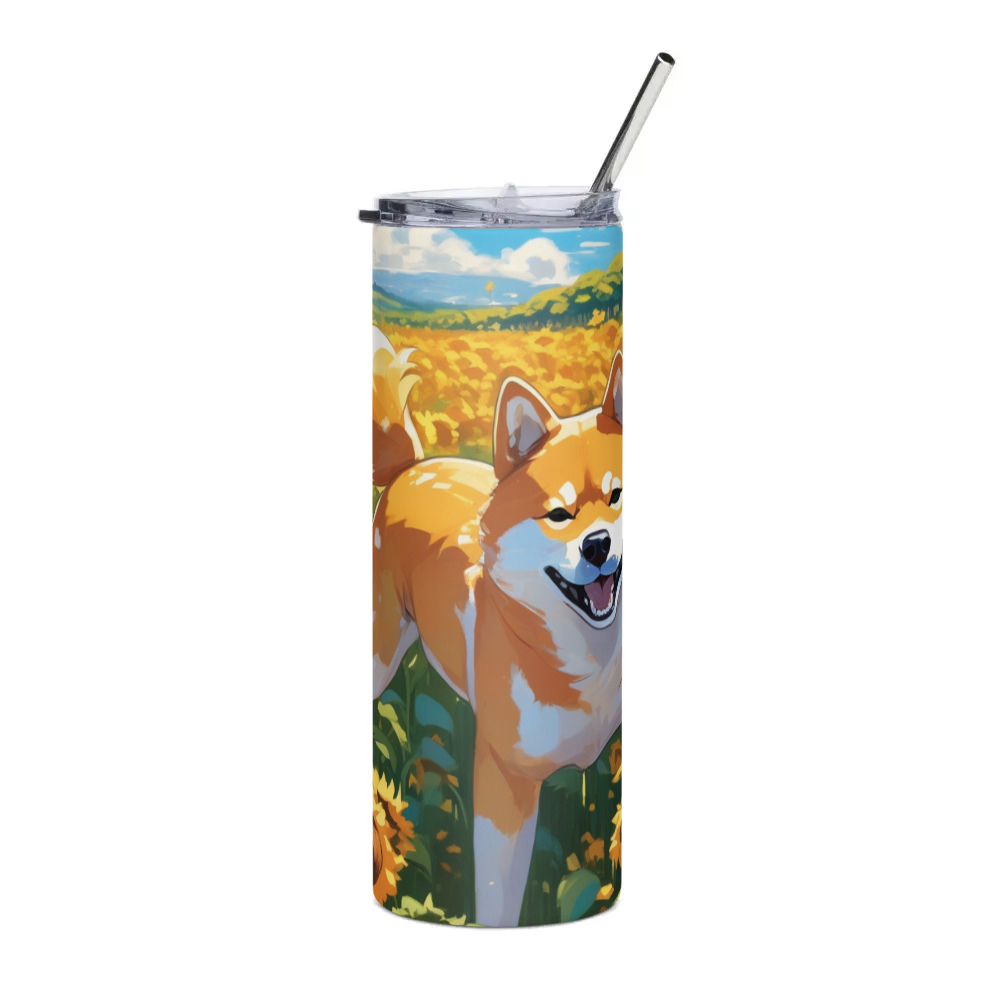 PugMug Custom Shiba Inu Stainless Steel Tumbler