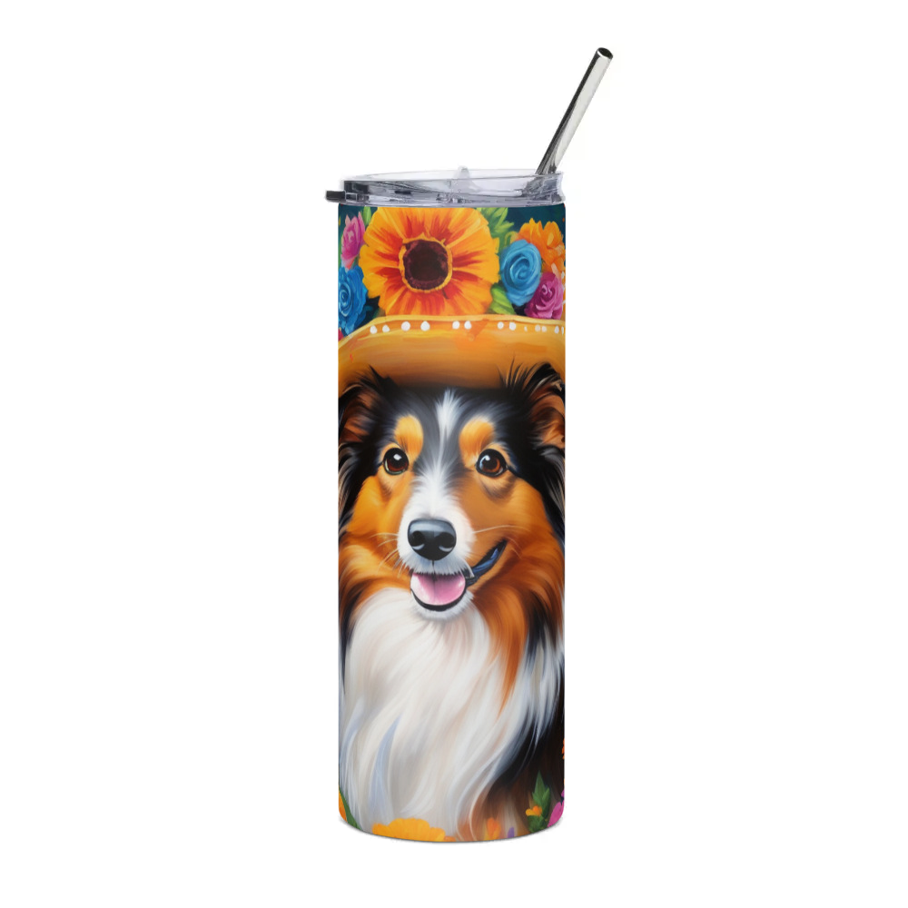 PugMug Custom Shetland Sheepdog Stainless Steel Tumbler