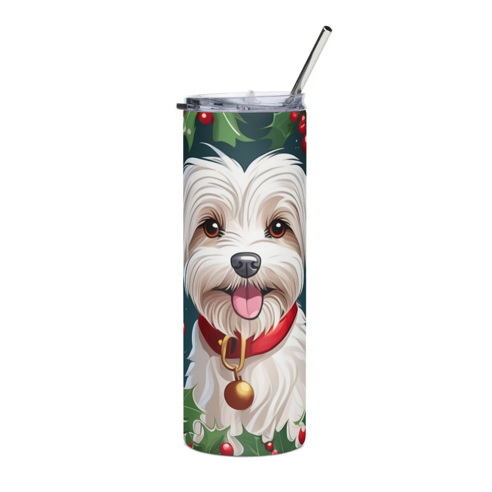 PugMug Custom Maltese Dog Stainless Steel Tumbler