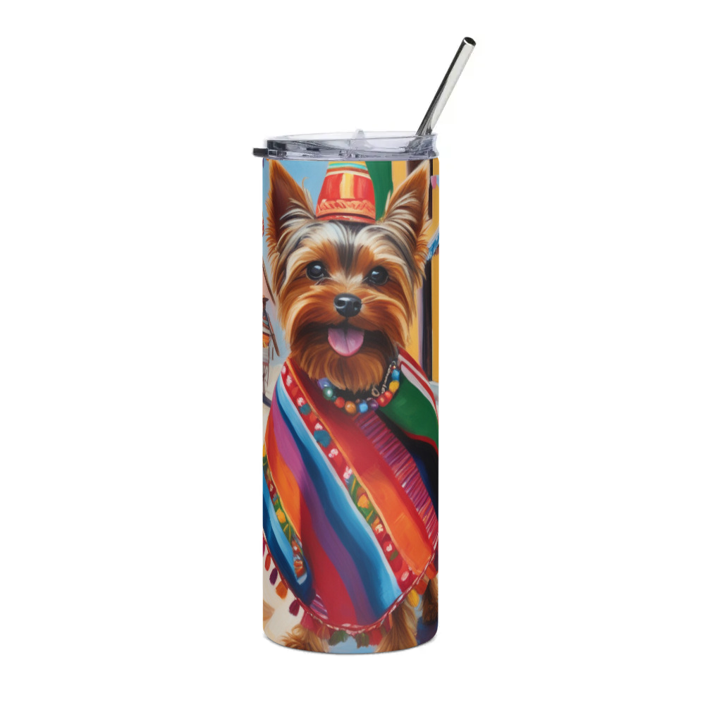 PugMug Custom Yorkshire Terrier Stainless Steel Tumbler