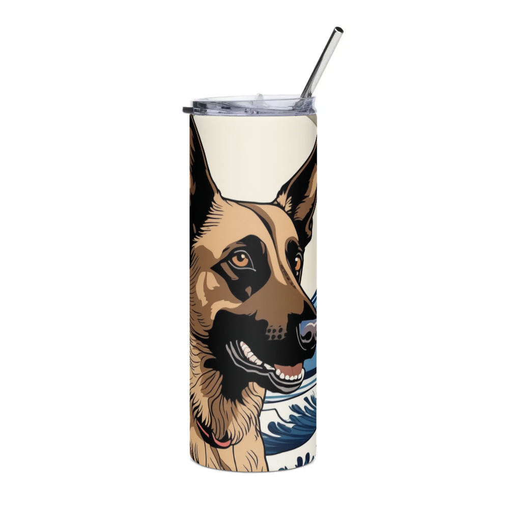 PugMug Custom Belgian Malinois Stainless Steel Tumbler
