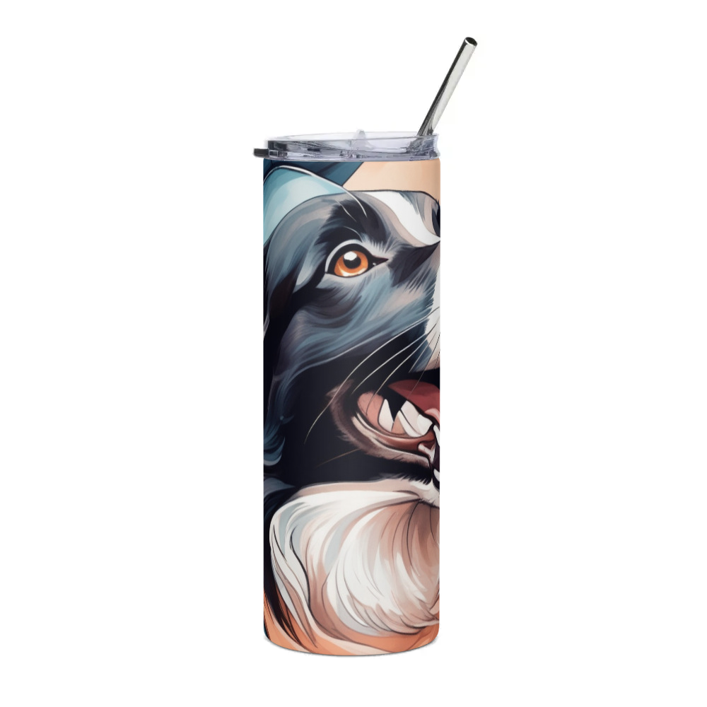 PugMug Custom Border Collie Stainless Steel Tumbler