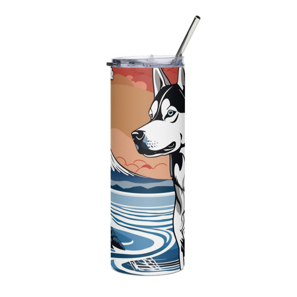 PugMug Custom Siberian Husky Stainless Steel Tumbler