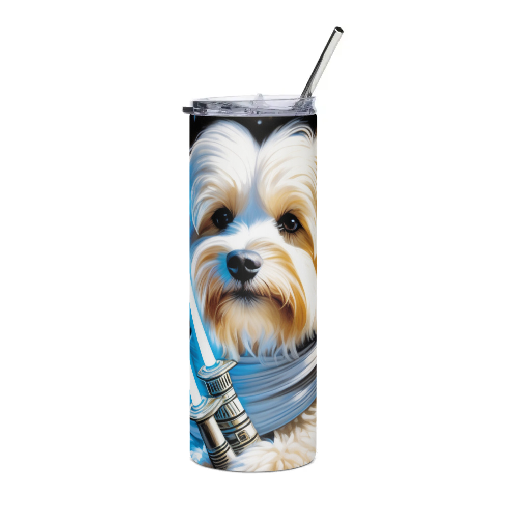 PugMug Custom White Havanese Dog Stainless Steel Tumbler