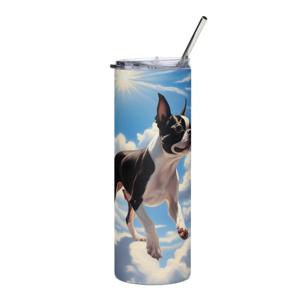 PugMug Custom Boston Terrier Stainless Steel Tumbler