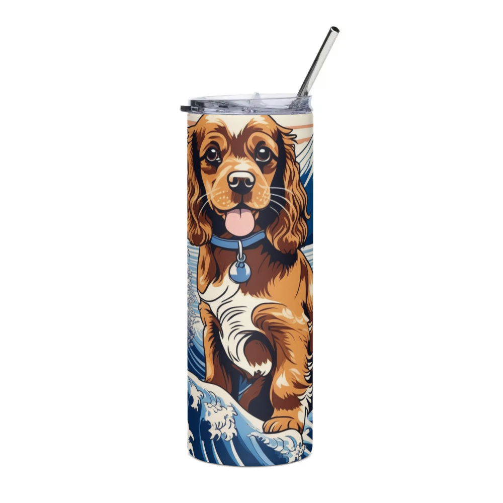 PugMug Custom Cocker Spaniel Stainless Steel Tumbler