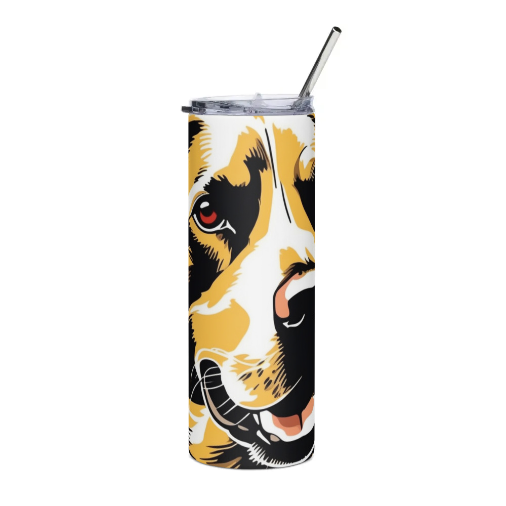 PugMug Custom Black Labrador Retriever Stainless Steel Tumbler