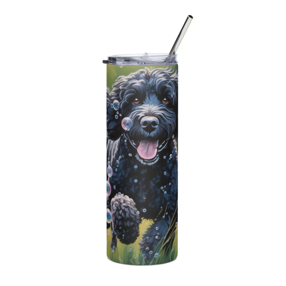 PugMug Custom Portuguese Water Dog Stainless Steel Tumbler