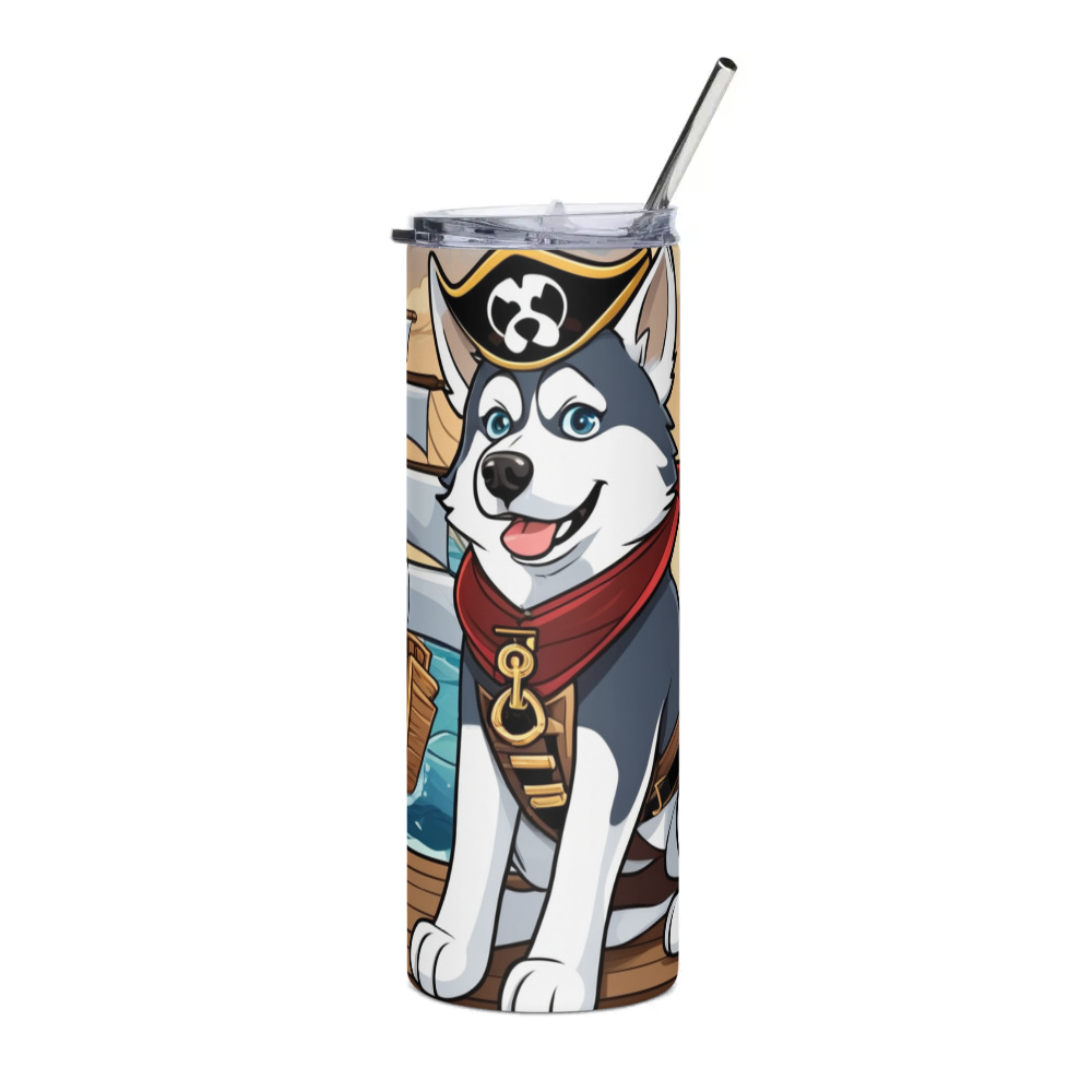 PugMug Custom Siberian Husky Stainless Steel Tumbler