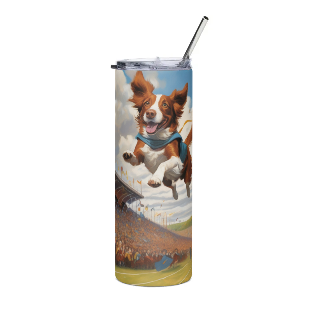 PugMug Custom Brittany Dog Stainless Steel Tumbler