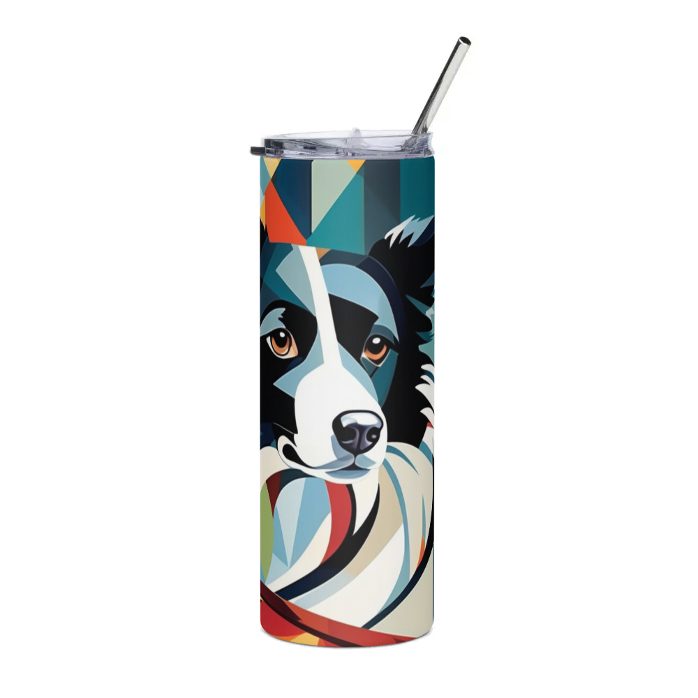 PugMug Custom Border Collie Stainless Steel Tumbler