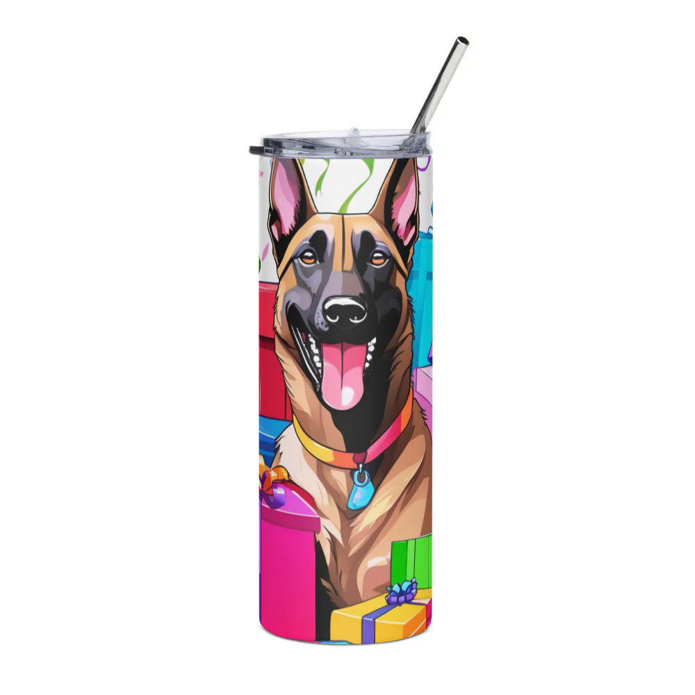 PugMug Custom Belgian Malinois Stainless Steel Tumbler