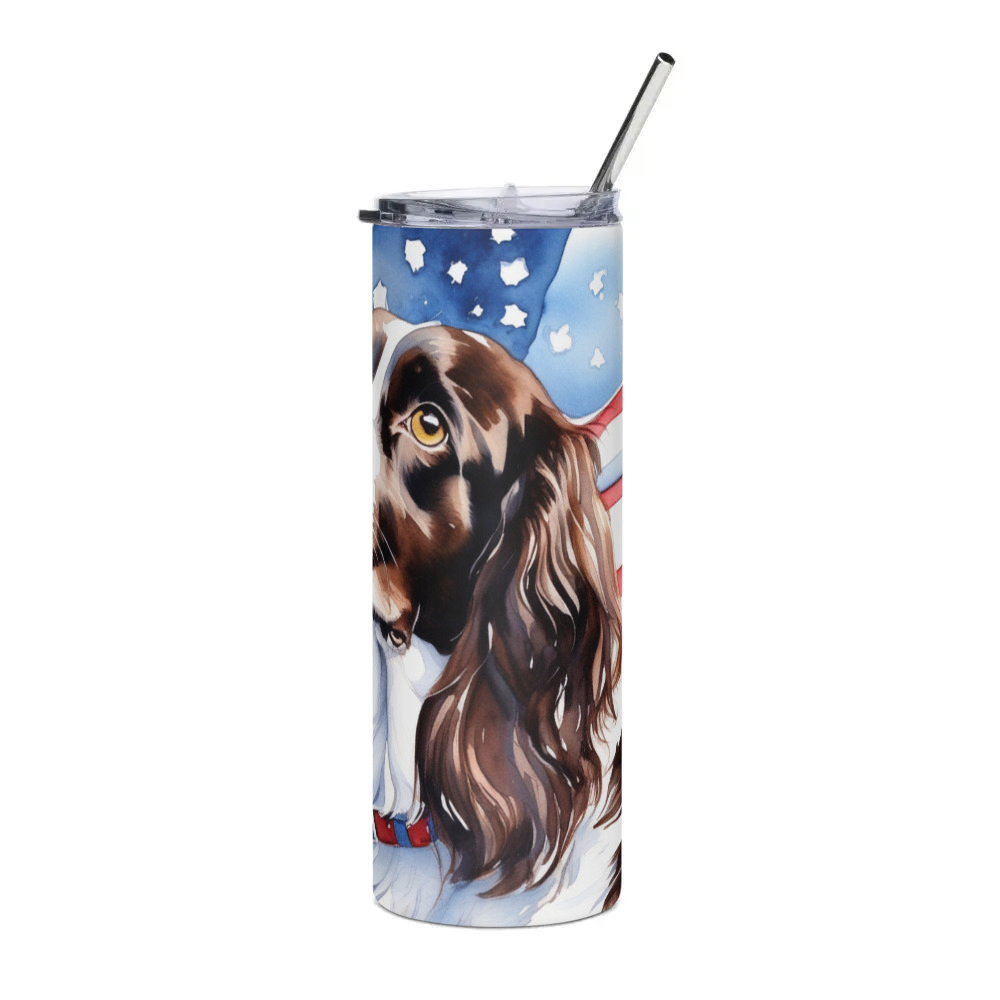PugMug Custom English Springer Spaniel Stainless Steel Tumbler