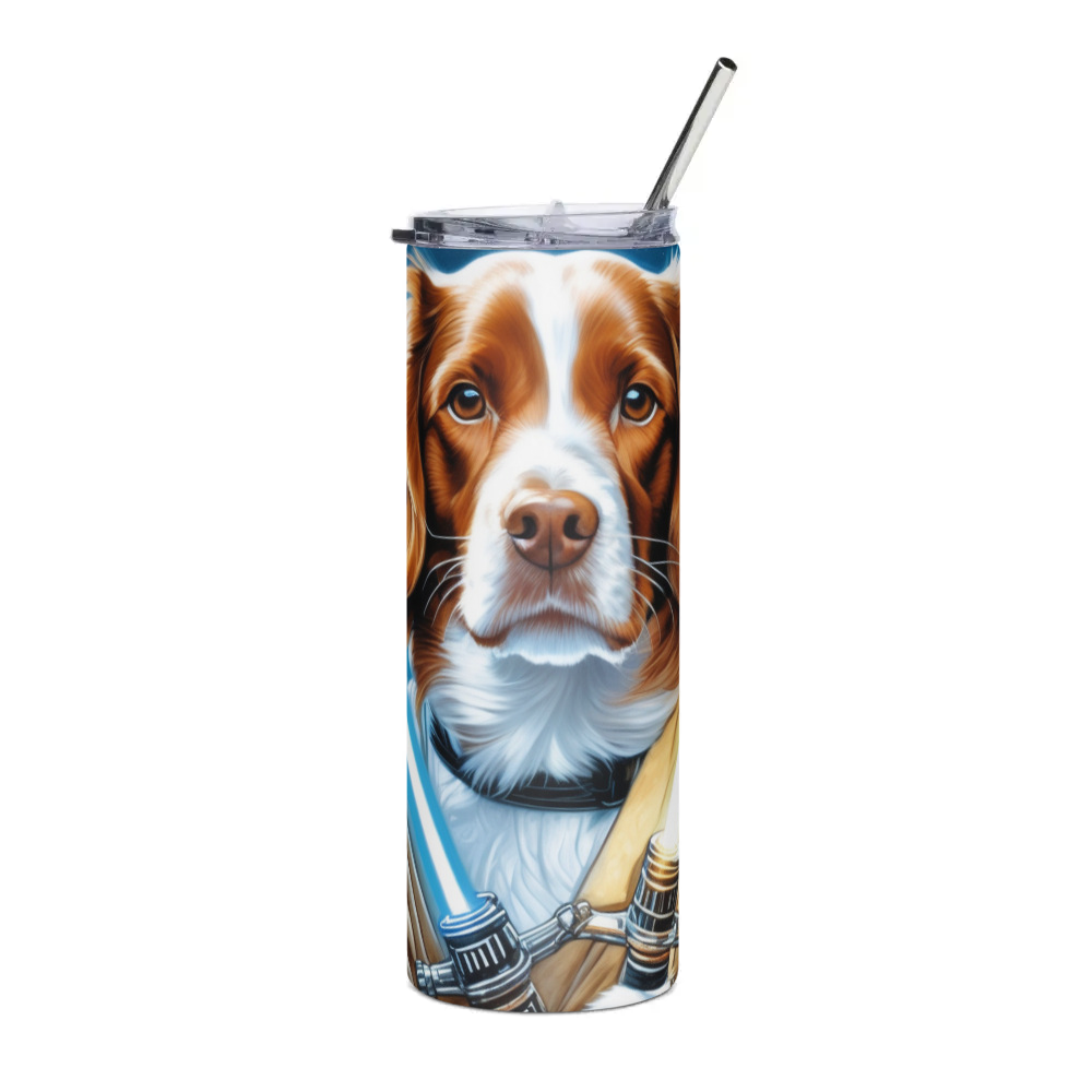 PugMug Custom Brittany Dog Stainless Steel Tumbler