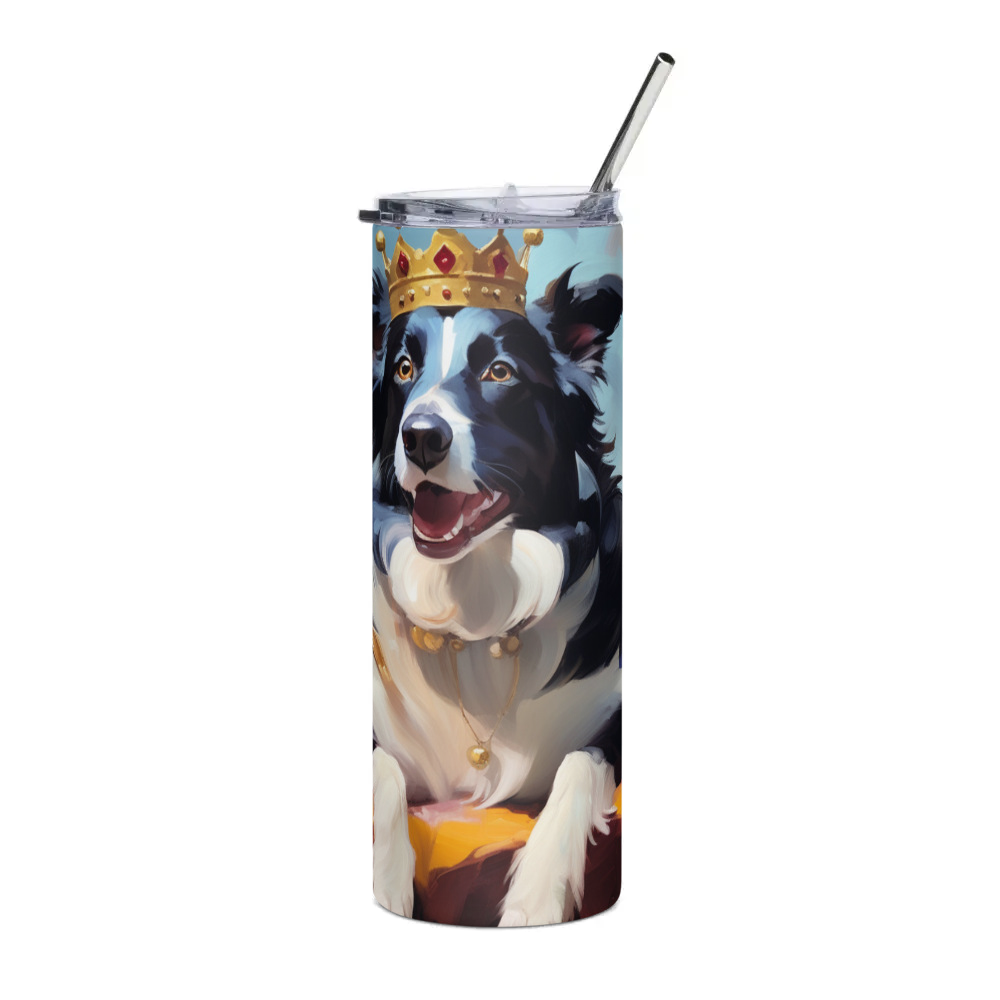 PugMug Custom Border Collie Stainless Steel Tumbler