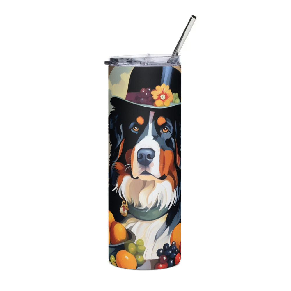PugMug Custom Bernese Mountain Dog Stainless Steel Tumbler