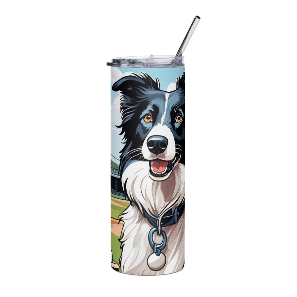 PugMug Custom Border Collie Stainless Steel Tumbler