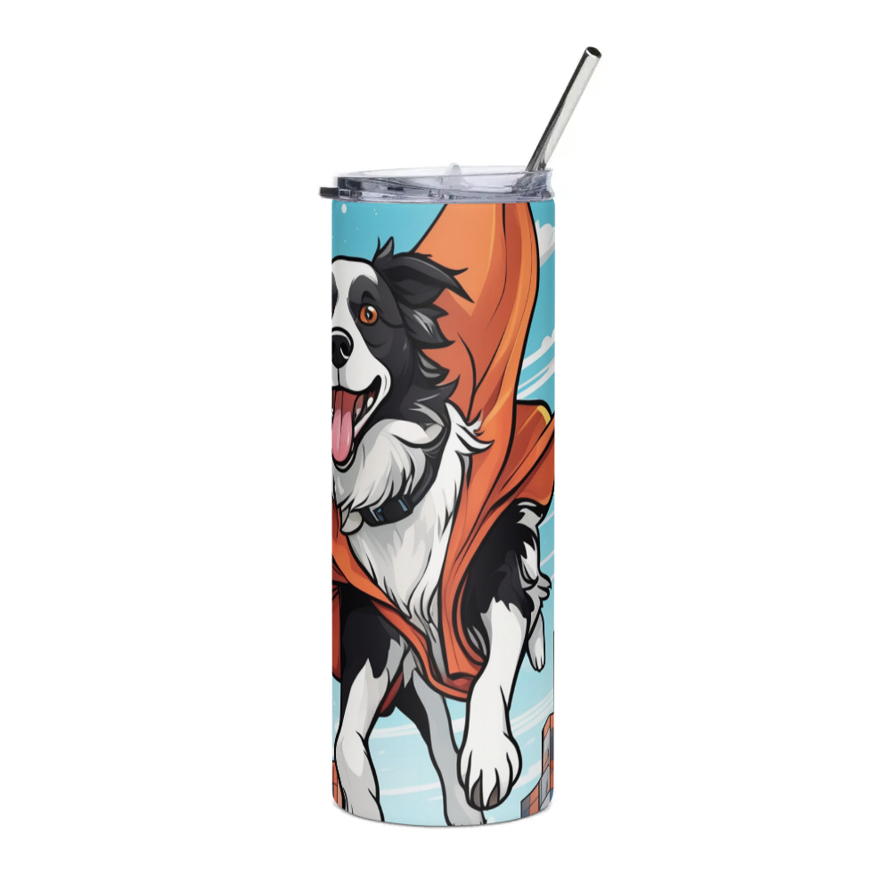 PugMug Custom Border Collie Stainless Steel Tumbler