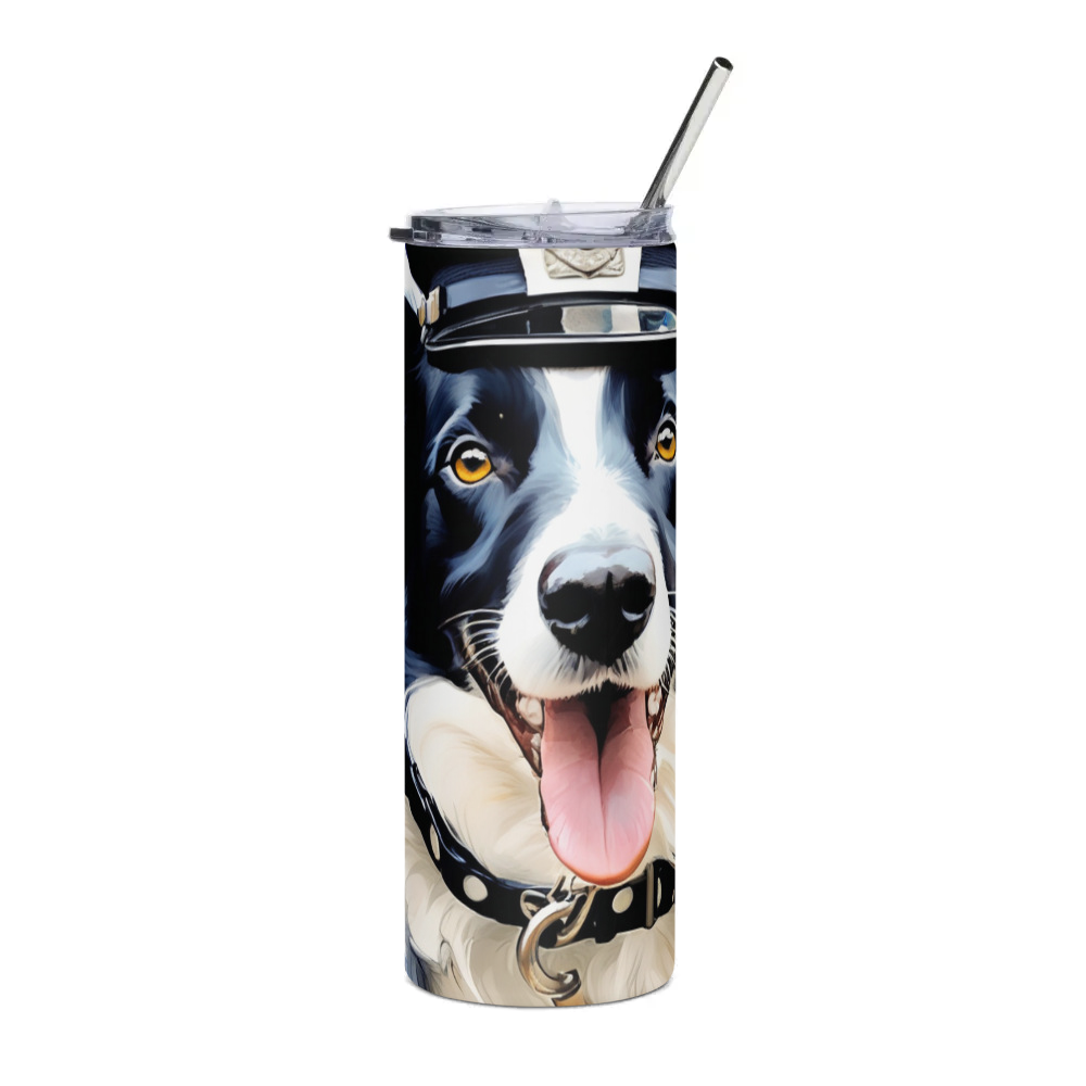PugMug Custom Border Collie Stainless Steel Tumbler