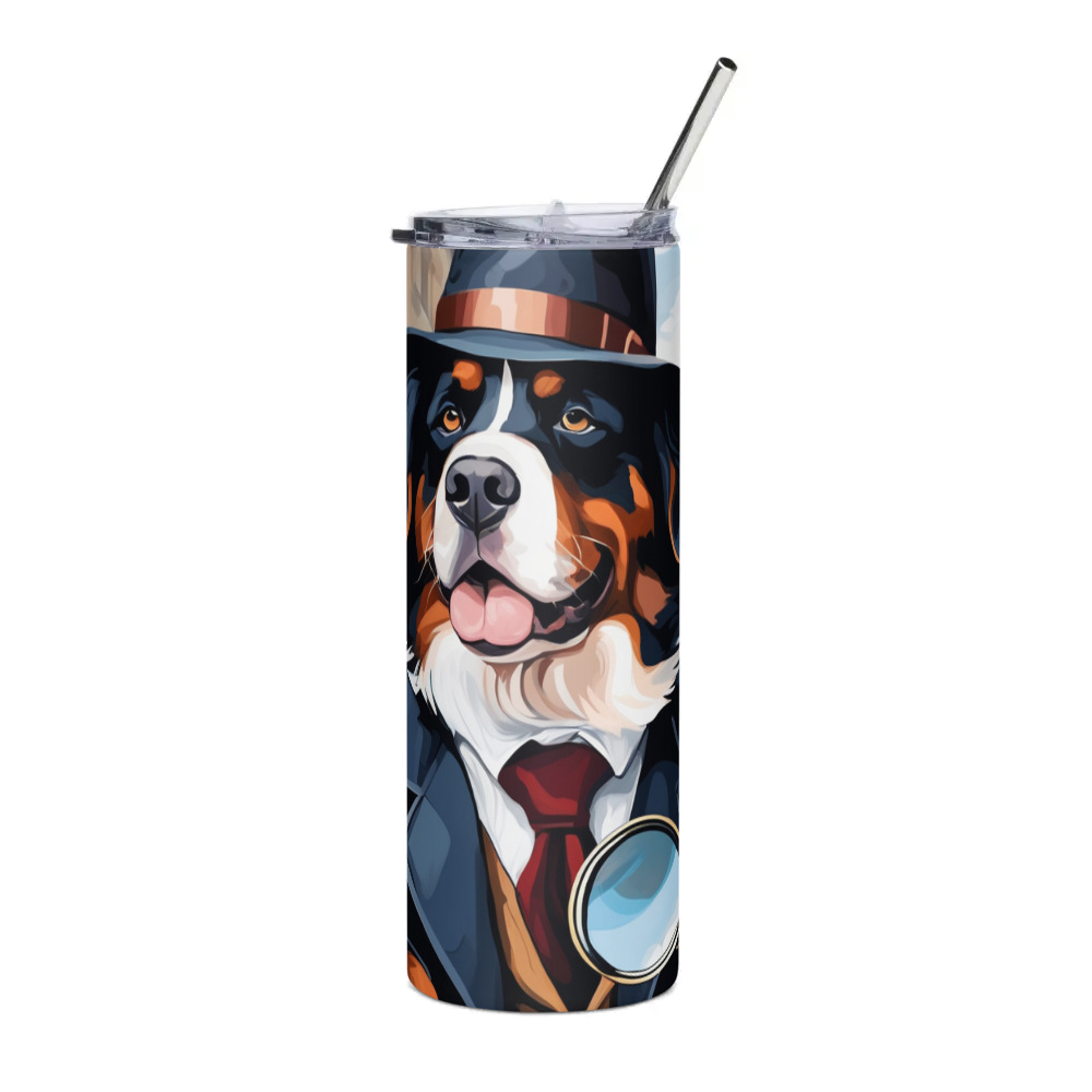 PugMug Custom Bernese Mountain Dog Stainless Steel Tumbler