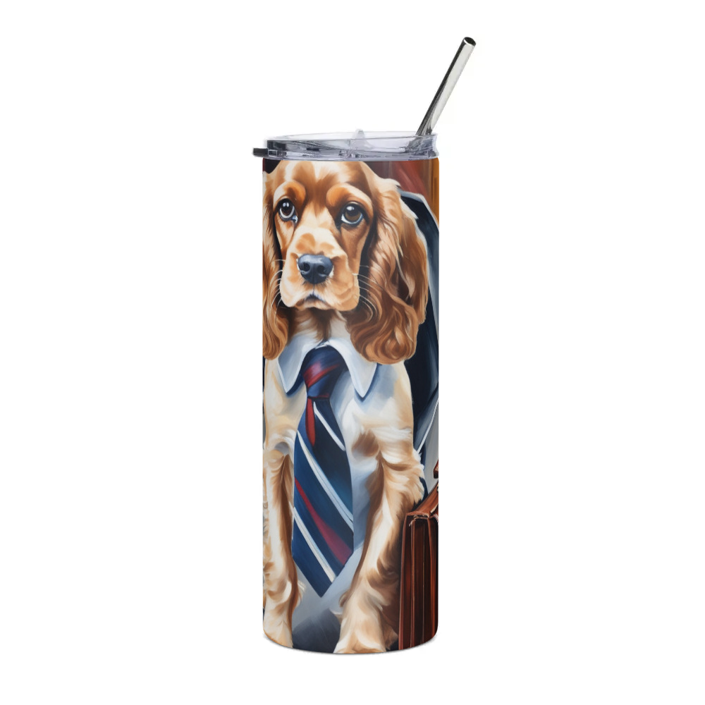 PugMug Custom English Cocker Spaniel Stainless Steel Tumbler