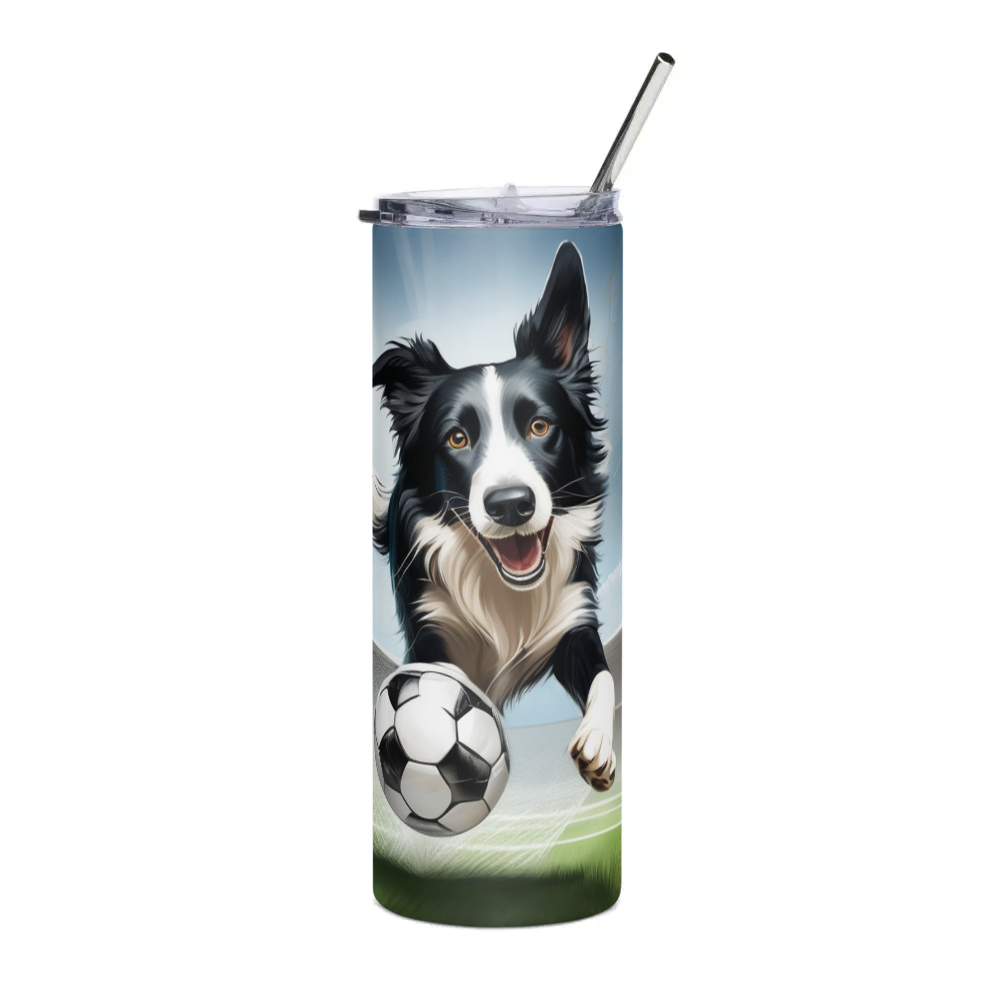 PugMug Custom Border Collie Stainless Steel Tumbler