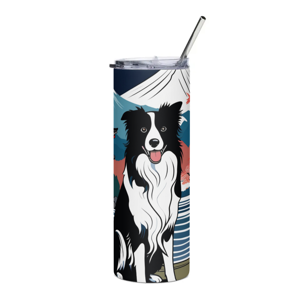 PugMug Custom Border Collie Stainless Steel Tumbler