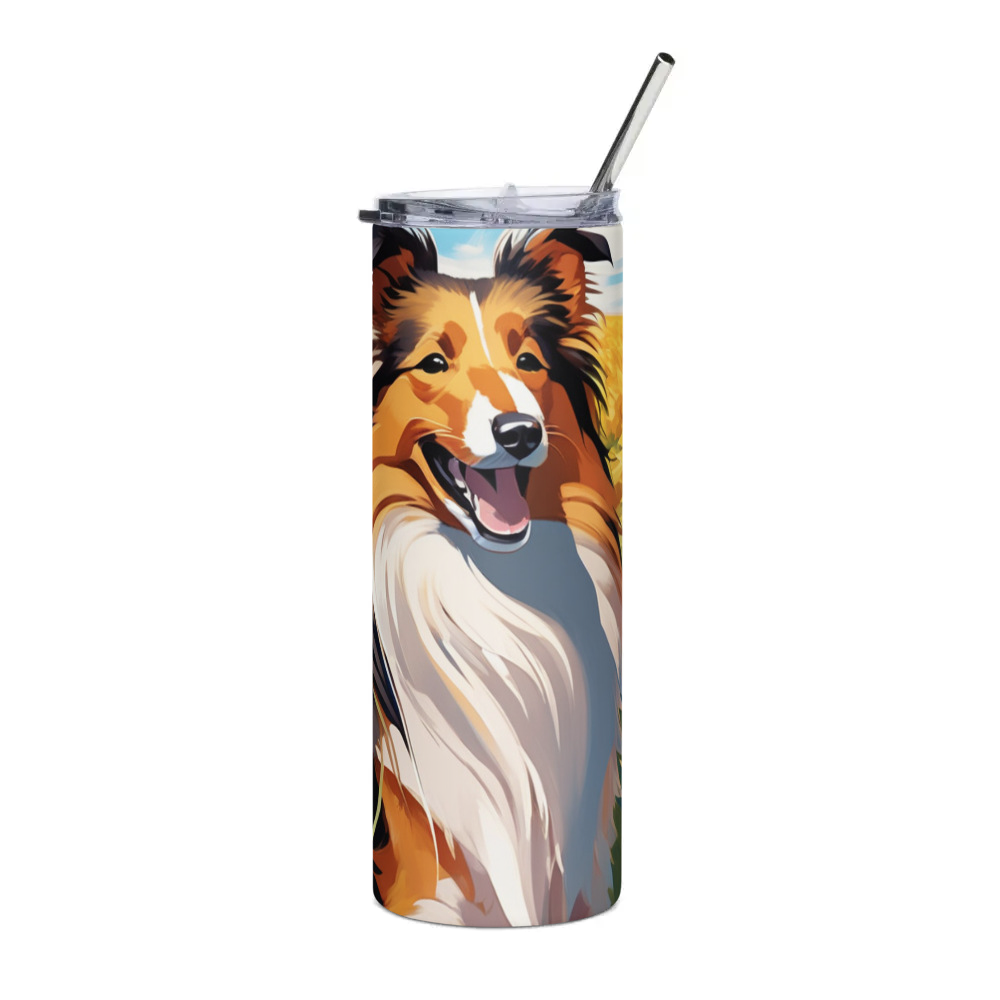 PugMug Custom Shetland Sheepdog Stainless Steel Tumbler