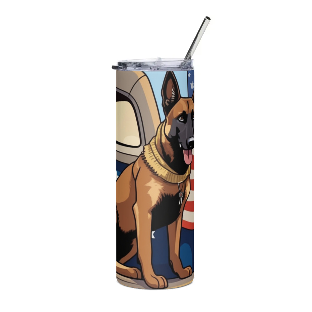 PugMug Custom Belgian Malinois Stainless Steel Tumbler