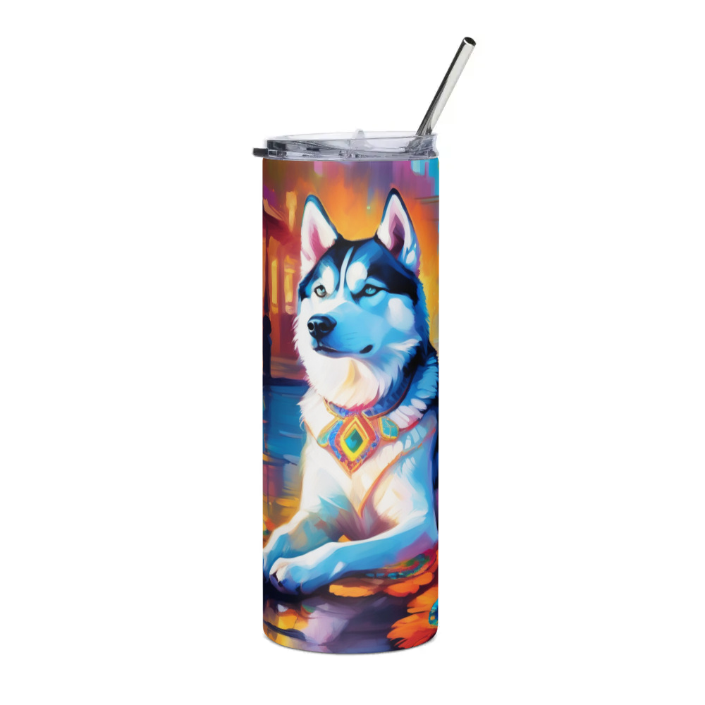 PugMug Custom Siberian Husky Stainless Steel Tumbler