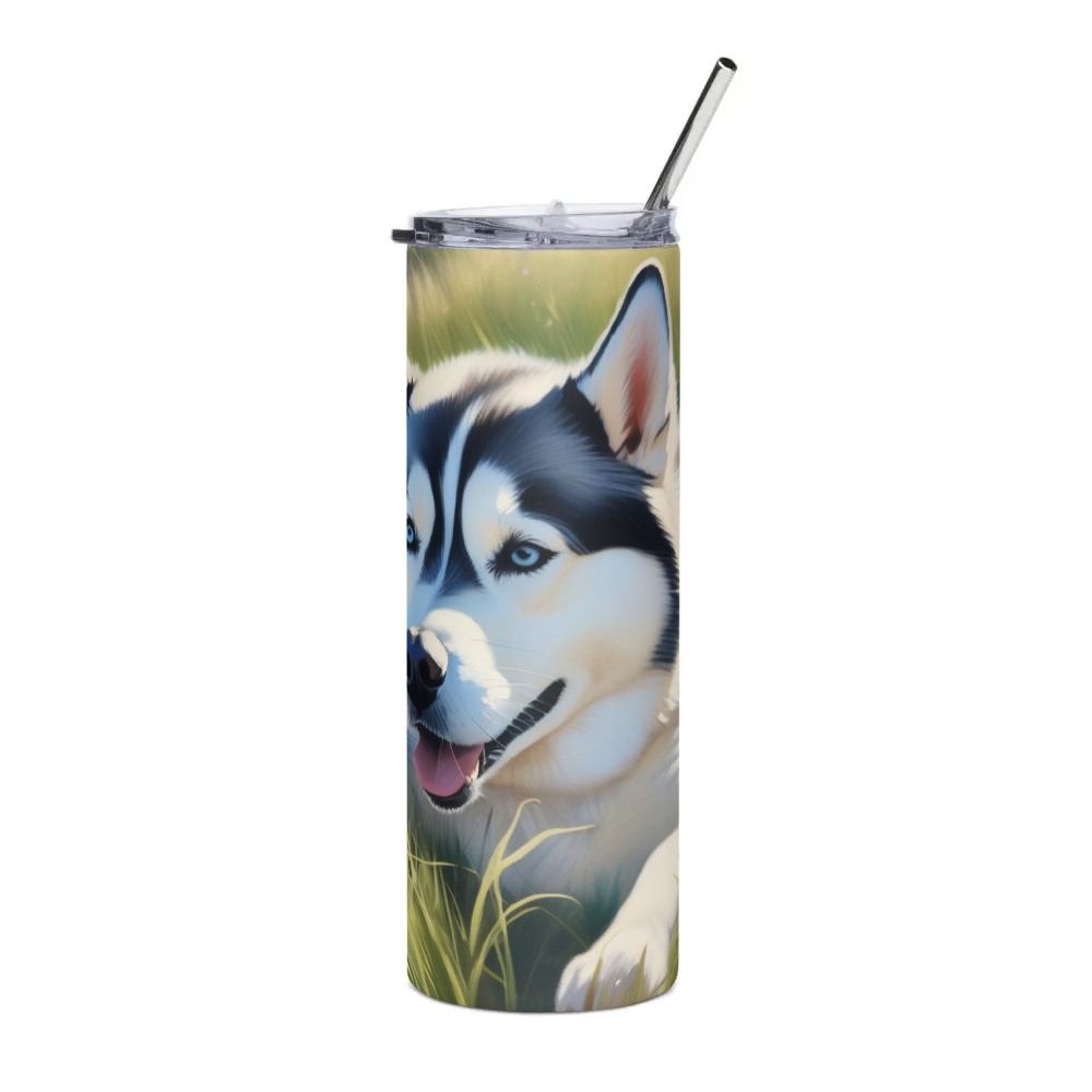 PugMug Custom Siberian Husky Stainless Steel Tumbler
