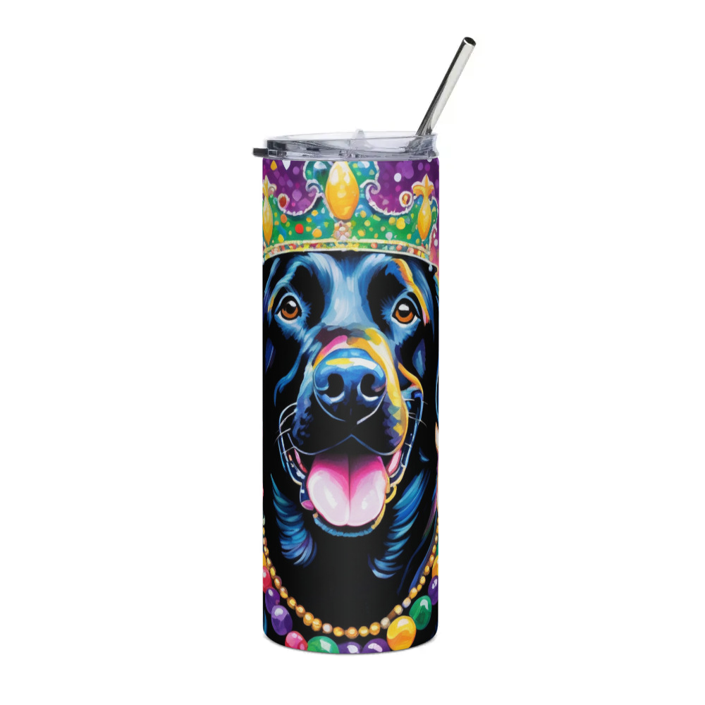 PugMug Custom Black Labrador Retriever Stainless Steel Tumbler