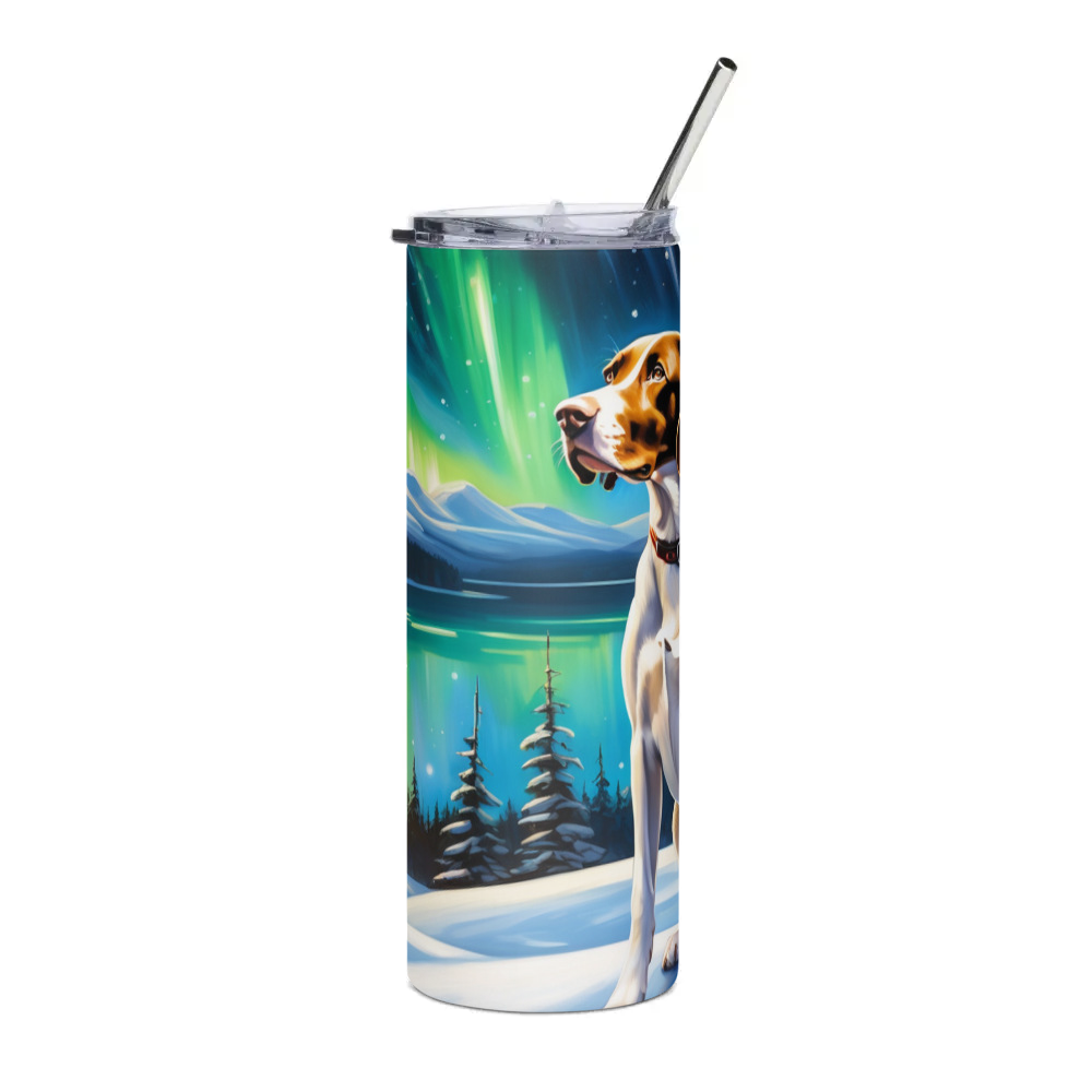 PugMug Custom Pointer Dog Stainless Steel Tumbler